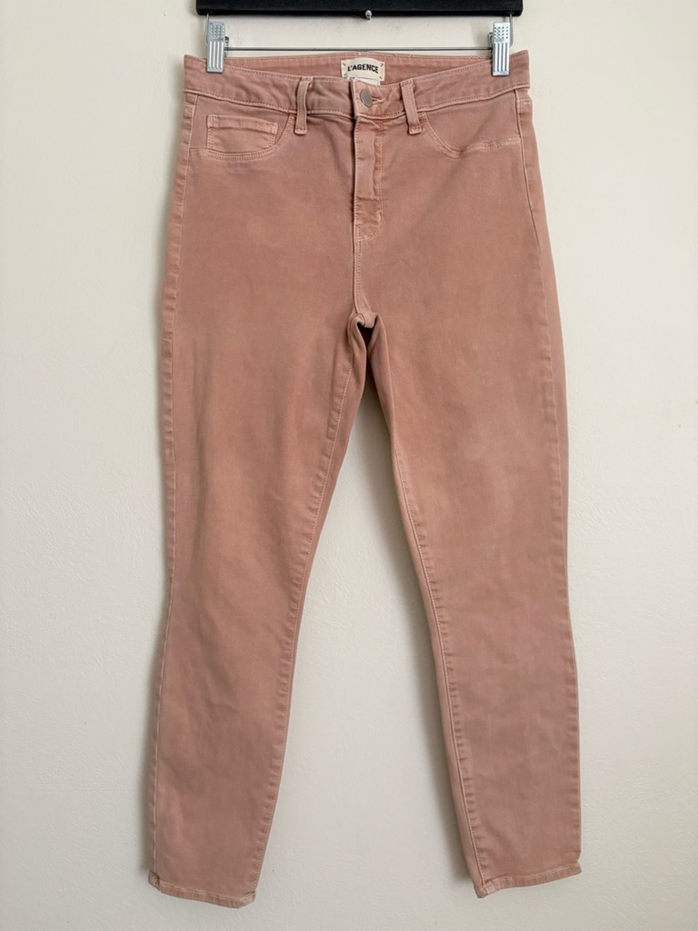 L’AGENCE Margot High Rise Skinny Terracotta Pants Leggings Sz 29 Inseam 25”